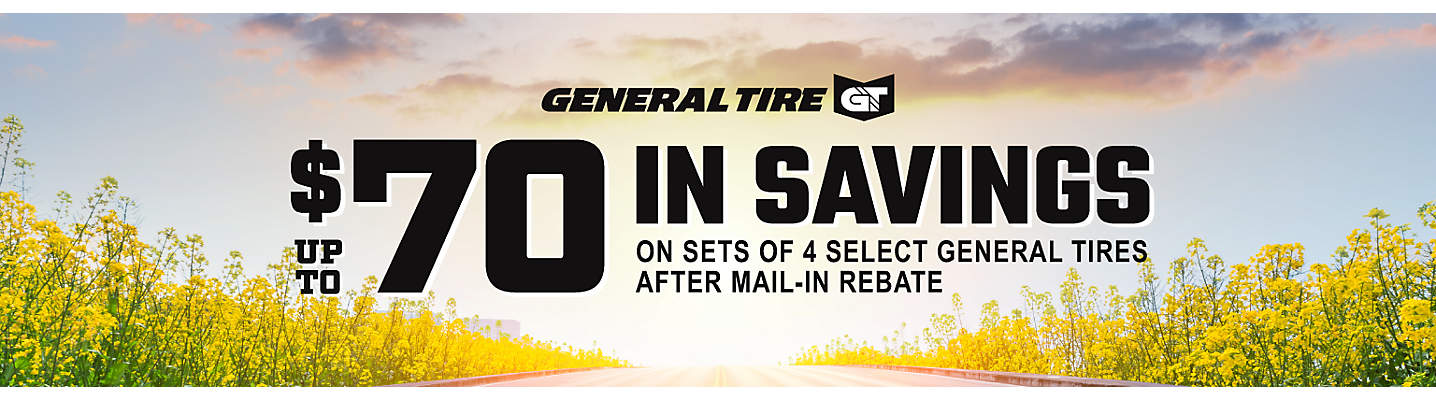 General Tire Up to $70 Mail-in Rebate